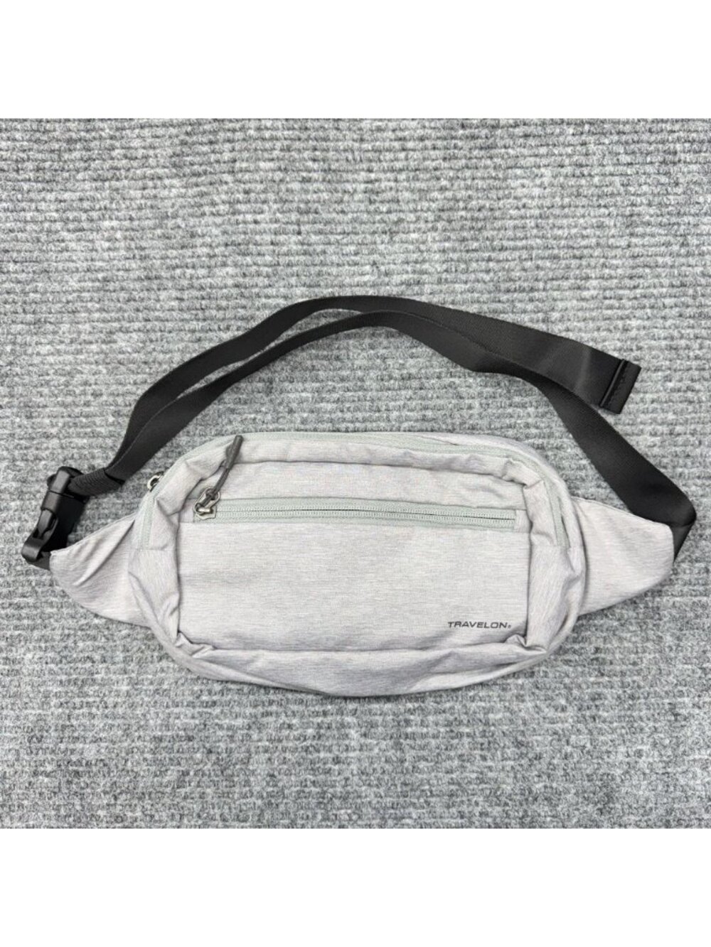 Travelon Anti-theft Sling Bag RFID Convertible Waist Fanny Pack Gray Unisex EUC